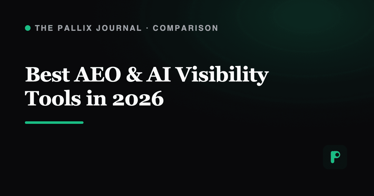 Best AEO & AI Visibility Tools in 2026: Profound, Peec, Otterly, Semrush & Pallix Compared