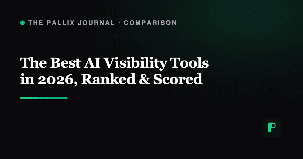 The Best AI Visibility Tools in 2026, Ranked & Scored: Profound, AthenaHQ, Scrunch, Peec, Otterly, Semrush & Pallix